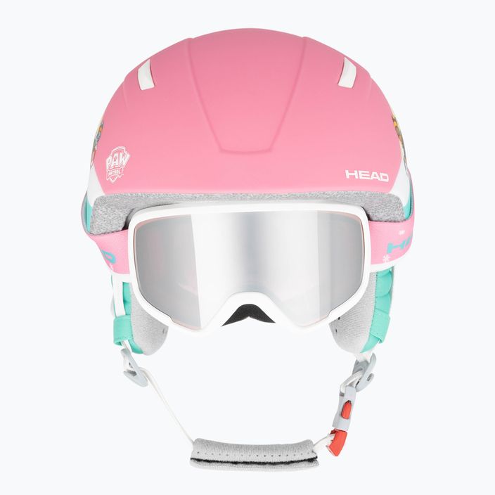 Dětská lyžařská helma HEAD Maja Set Paw + brýle růžová 3