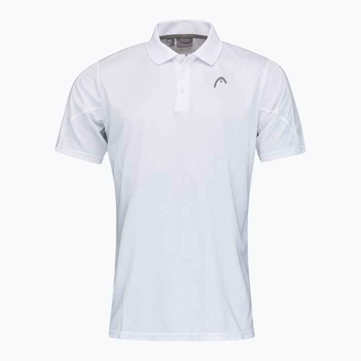 HEAD Club 22 Tech Polo pánské tenisové tričko bílé 811421