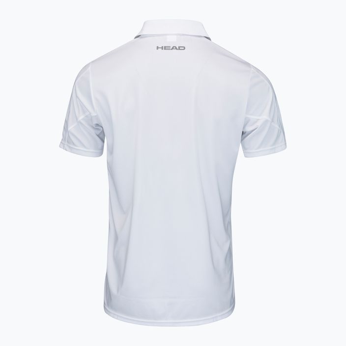 HEAD Club 22 Tech Polo pánské tenisové tričko bílé 811421 2