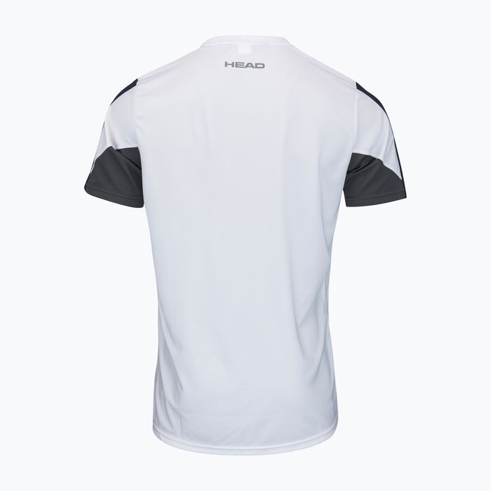 HEAD Club 22 Tech pánské tenisové tričko bílé 811431 2