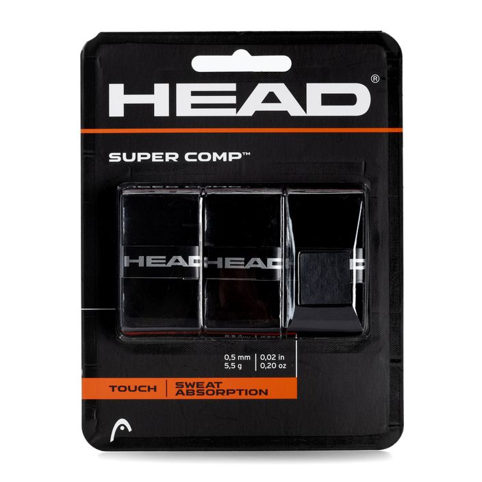 Tenisová omotávka HEAD Super Comp černá 285088 2