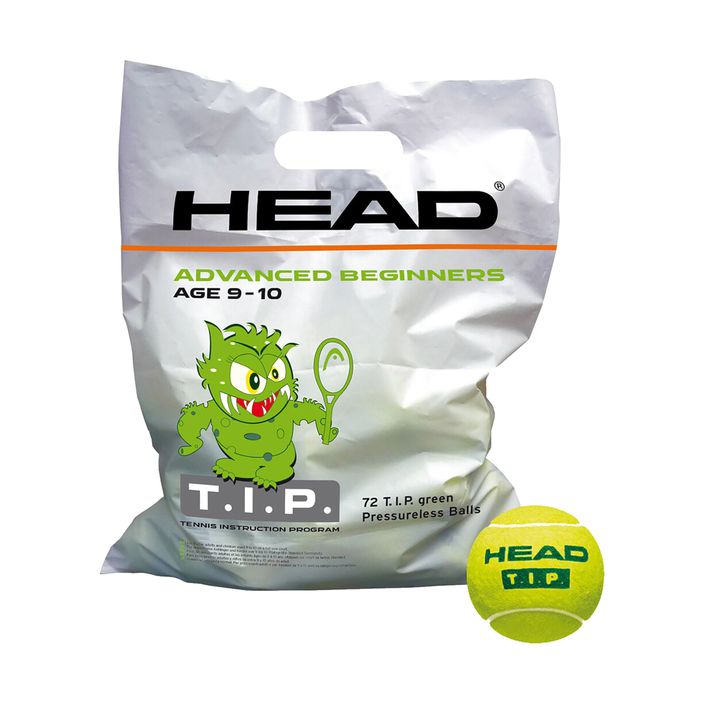 HEAD Tip Green 72 dětské tenisové míče zelené 578280 2