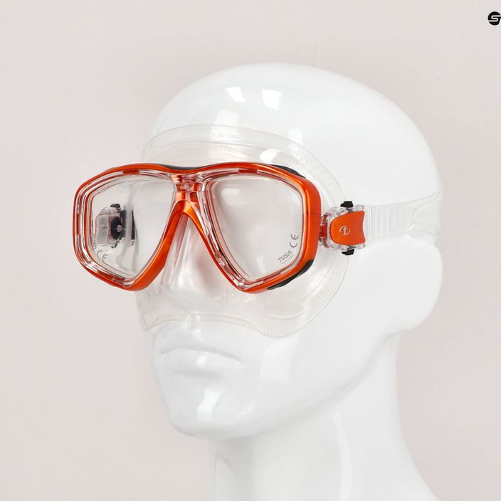 Potápěčská maska TUSA Ceos Mask oranžová M-212 7