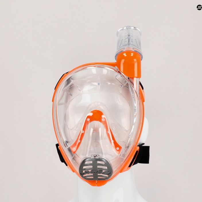Dětská šnorchlovací maska Cressi Baron s celou tváří oranžová XDT0360085 6