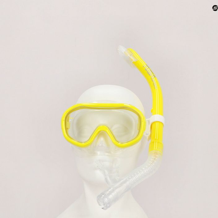 Potápěčská sada TUSA maska + šnorchl žlutá UC-0211PFY 8