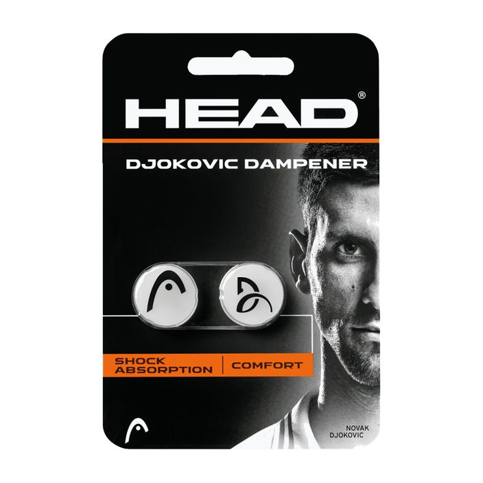Tlumič HEAD Djokovic 2 ks balení bílý 285704 2