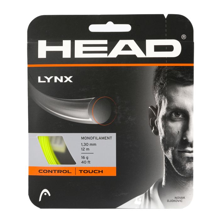 Tenisová struna HEAD Lynx žlutá 281784 2