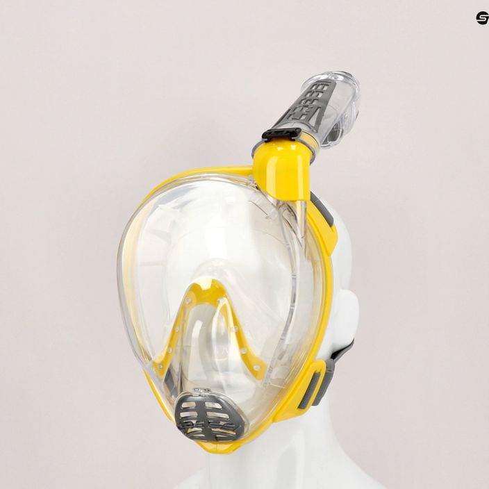 Celoobličejová maska Cressi Duke Dry pro šnorchlování žlutá XDT000010 6