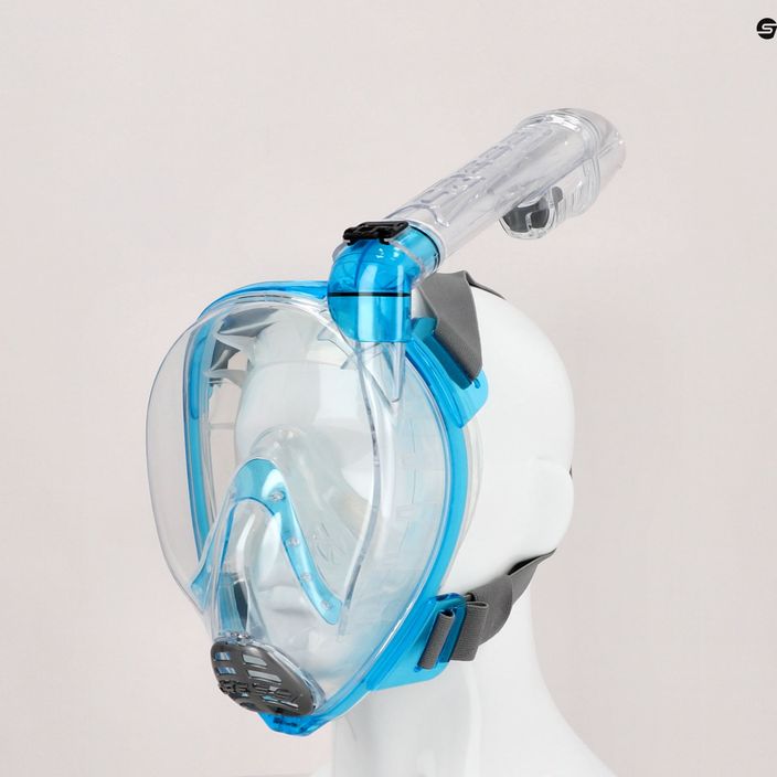 Celoobličejová maska Cressi Baron pro šnorchlování tyrkysová XDT020025 5