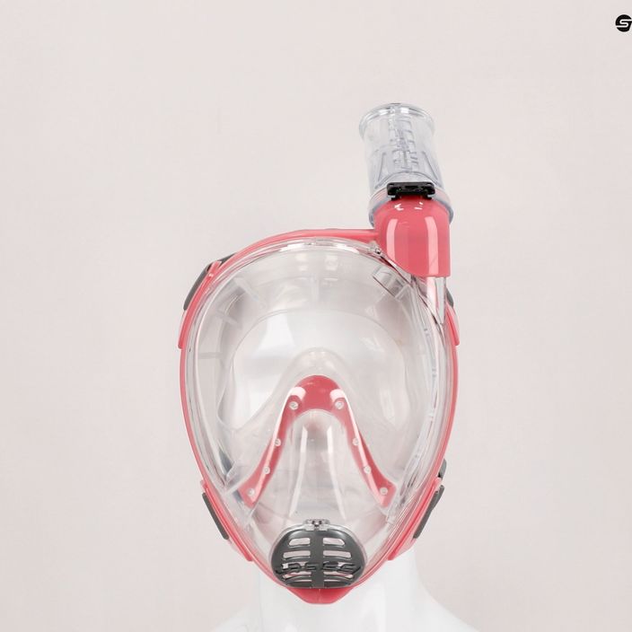 Celoobličejová maska Cressi Baron pro šnorchlování růžová XDT020040 6