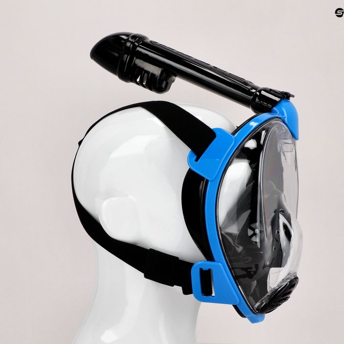 Celoobličejová maska Cressi Baron pro šnorchlování černá/modrá XDT025020 6