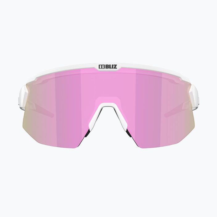 Cyklistické brýle Bliz Breeze Small S3+S0 matné bílé/hnědé růžové multi/čiré 3