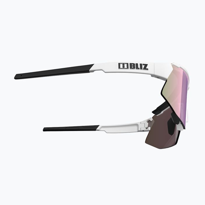 Cyklistické brýle Bliz Breeze Small S3+S0 matné bílé/hnědé růžové multi/čiré 4