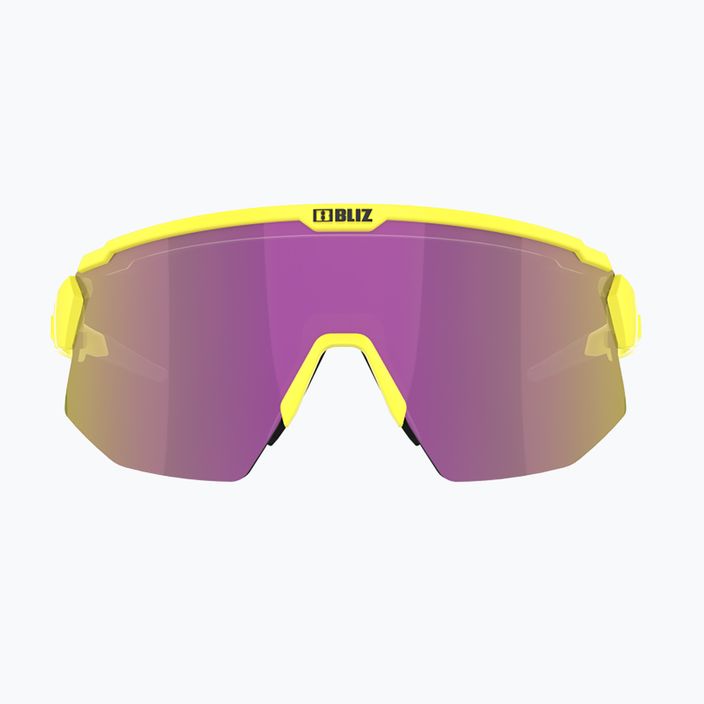 Cyklistické brýle Bliz Breeze S3+S1 matné neonově žluté/hnědé fialové multi/růžové 3