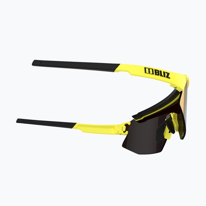 Cyklistické brýle Bliz Breeze S3+S1 matné neonově žluté/hnědé fialové multi/růžové 5