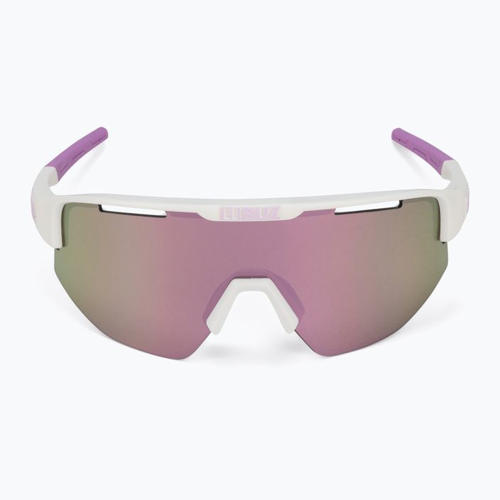 Cyklistické brýle Bliz Matrix S3 matné bílé fialové logo / hnědorůžové multi 52304-04 3