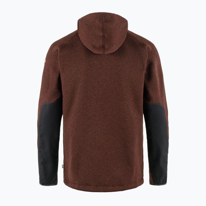 Pánská mikina Fjällräven Övik Fleece Hoodie autumn leaf 2