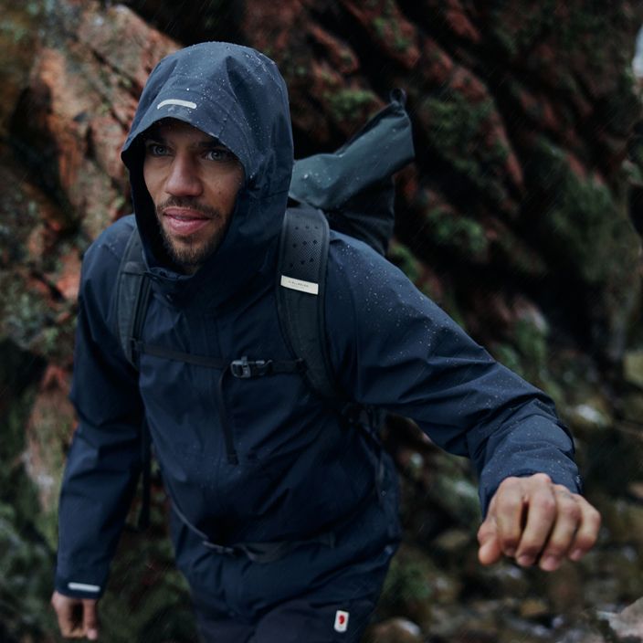 Pánská bunda do deště Fjällräven HC Hydratic Trail dark navy 6