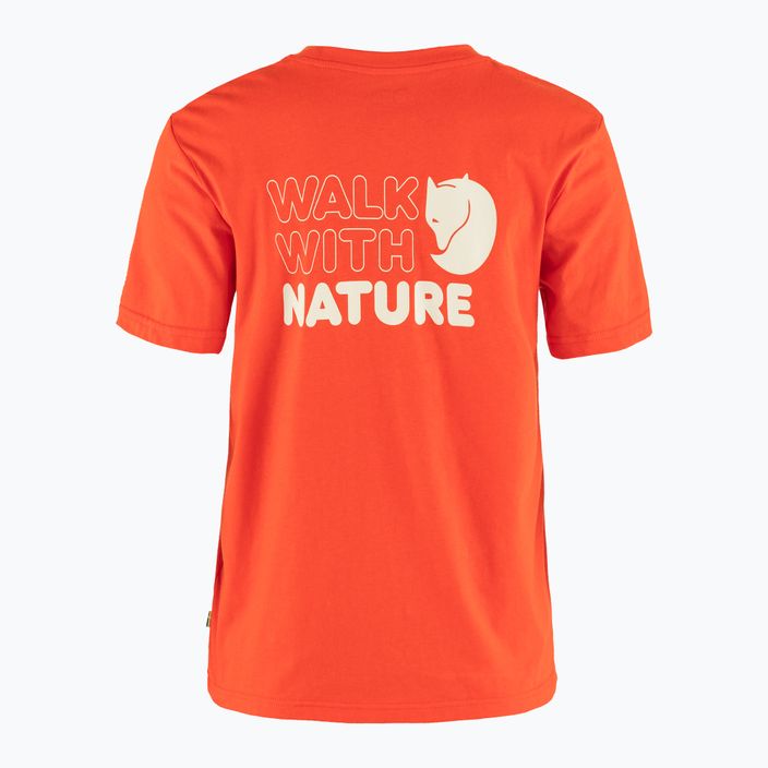 Dámské tričko  Fjällräven Walk With Nature flame orange 2