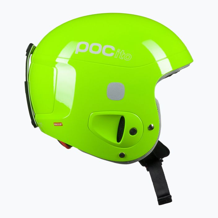 Dětské lyžařské helmy POC POCito Skull fluorescent yellow/green 4