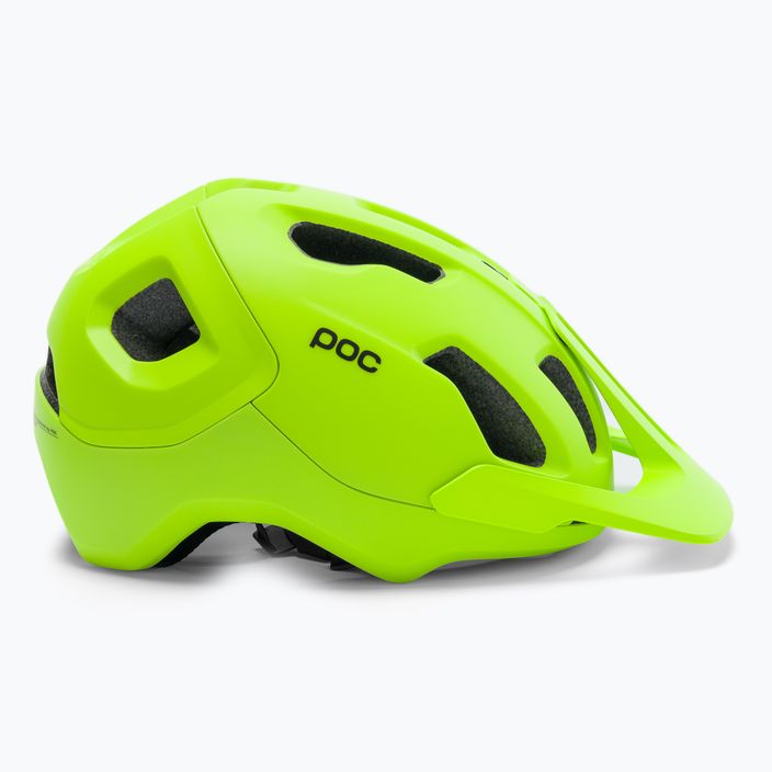 Cyklistická přilba POC Axion SPIN fluorescent yellow/green matt 3