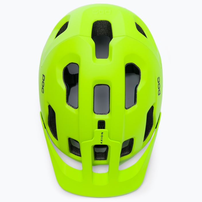 Cyklistická přilba POC Axion SPIN fluorescent yellow/green matt 6