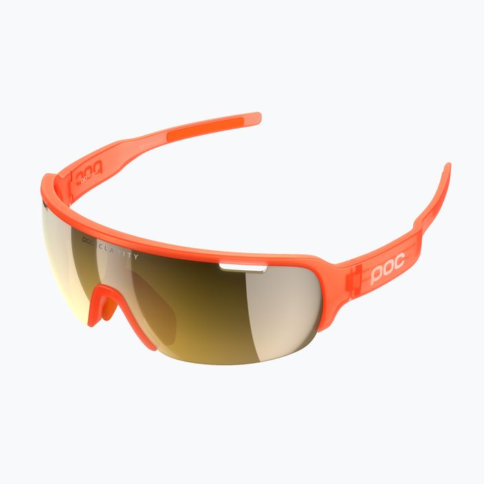 Fluorescenční oranžové průsvitné cyklistické brýle POC Do Half Blade 5