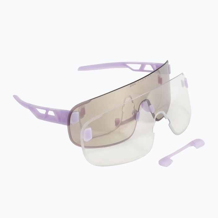 Brýle na kolo POC Elicit purple quartz translucent/clarity road silver