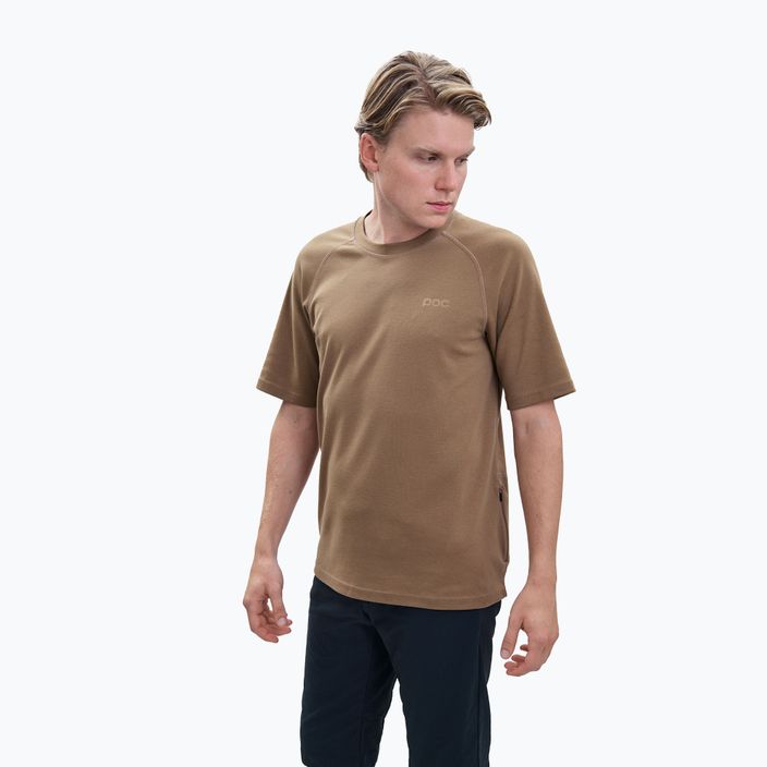 Pánské trekingové tričko POC Poise jasper brown