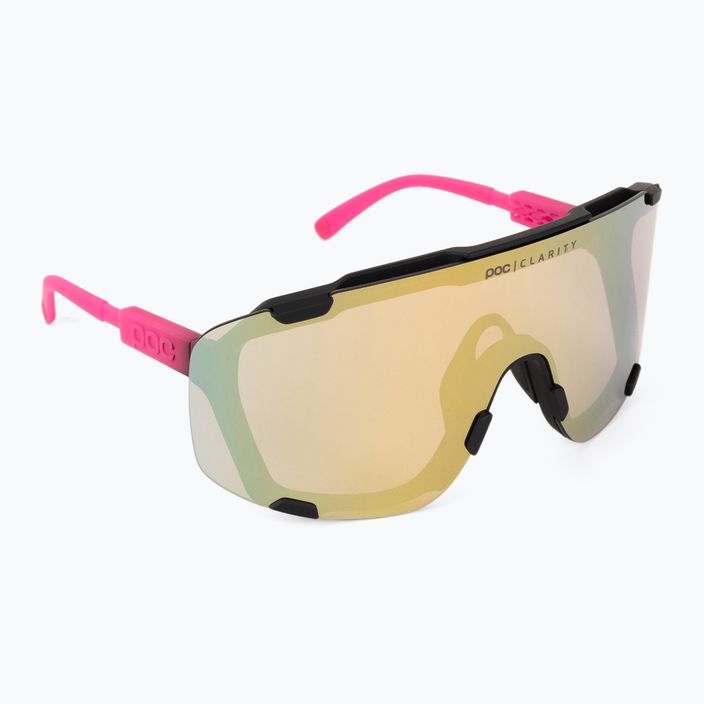 Brýle na kolo POC Devour fluo pink/uranium black translucent/clarity road gold 2