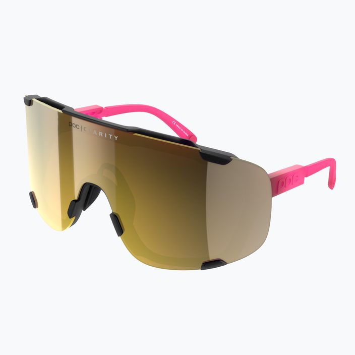 Brýle na kolo POC Devour fluo pink/uranium black translucent/clarity road gold 6