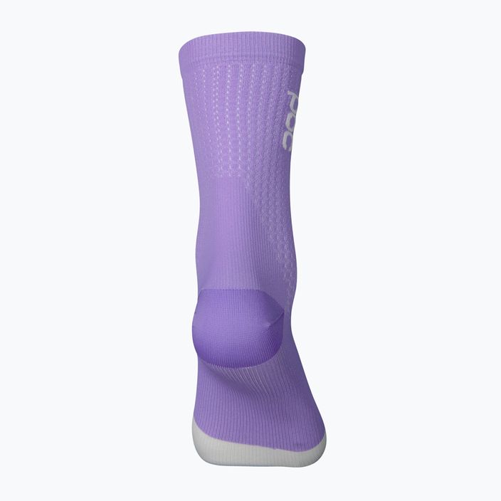 Cyklistické ponožky POC Flair Mid purple amethyst/hydrogen white 2