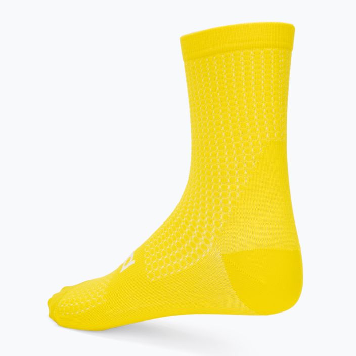 Dětské cyklistické ponožky POC Essential Road aventurine yellow 2
