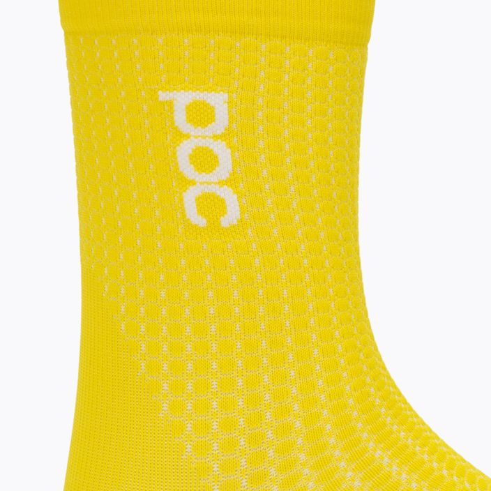 Dětské cyklistické ponožky POC Essential Road aventurine yellow 3