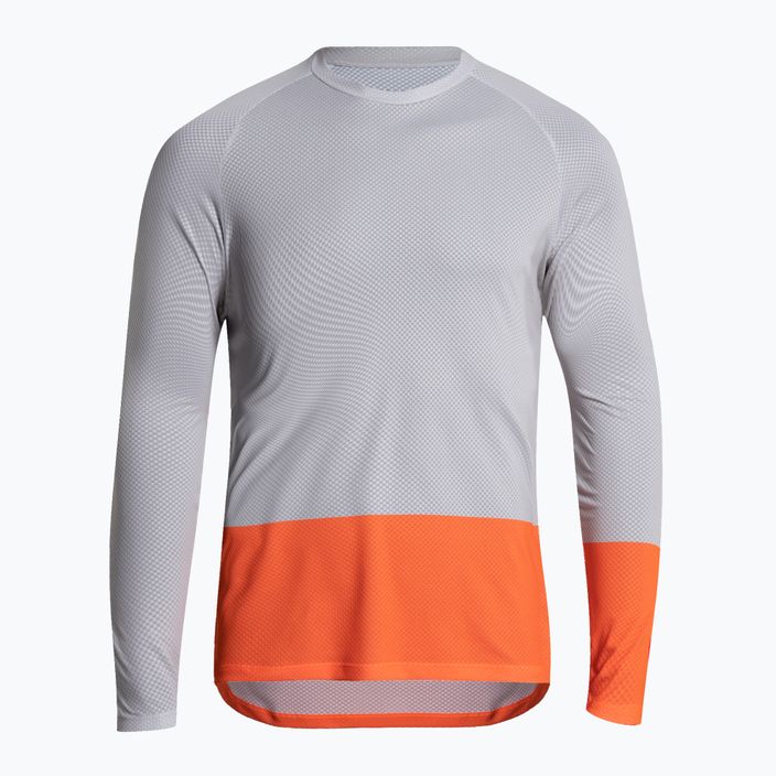 Pánské cyklistické oblečení s dlouhým rukávem POC MTB Pure granite grey/zink orange 3