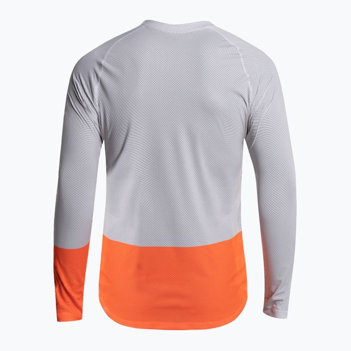 Pánské cyklistické oblečení s dlouhým rukávem POC MTB Pure granite grey/zink orange 4
