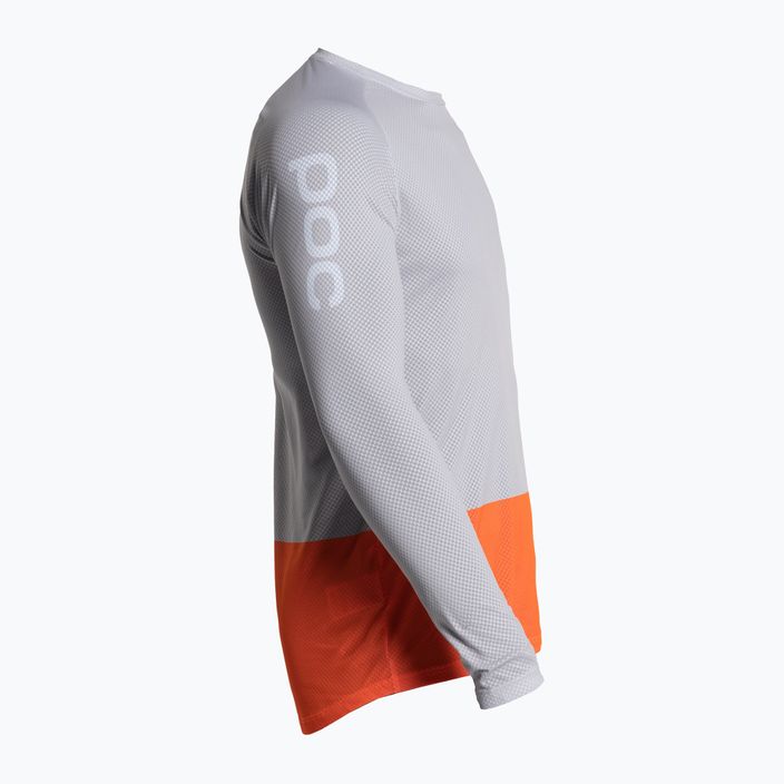 Pánské cyklistické oblečení s dlouhým rukávem POC MTB Pure granite grey/zink orange 5