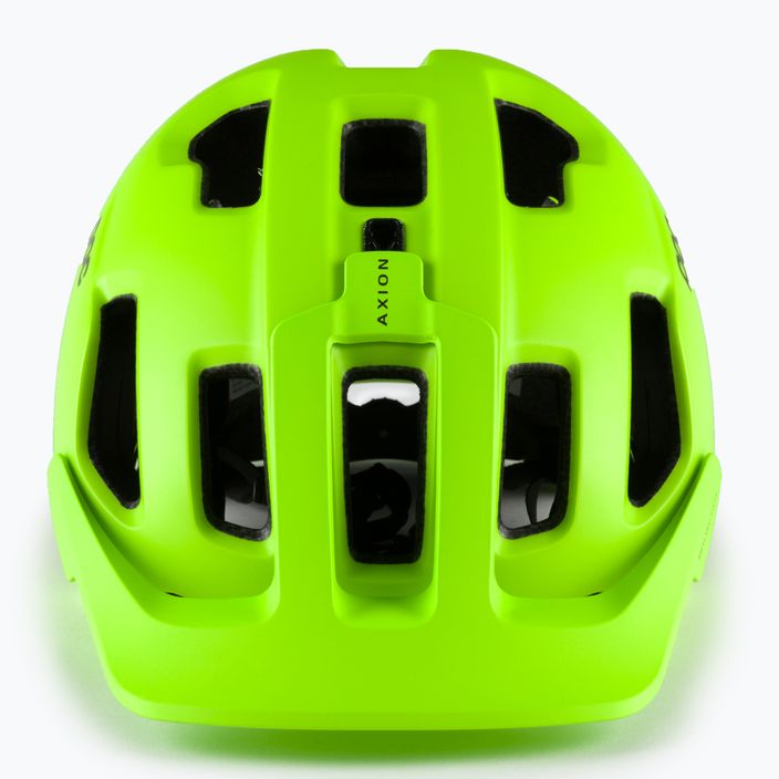 Cyklistická přilba POC Axion fluorescent yellow/green matt 2