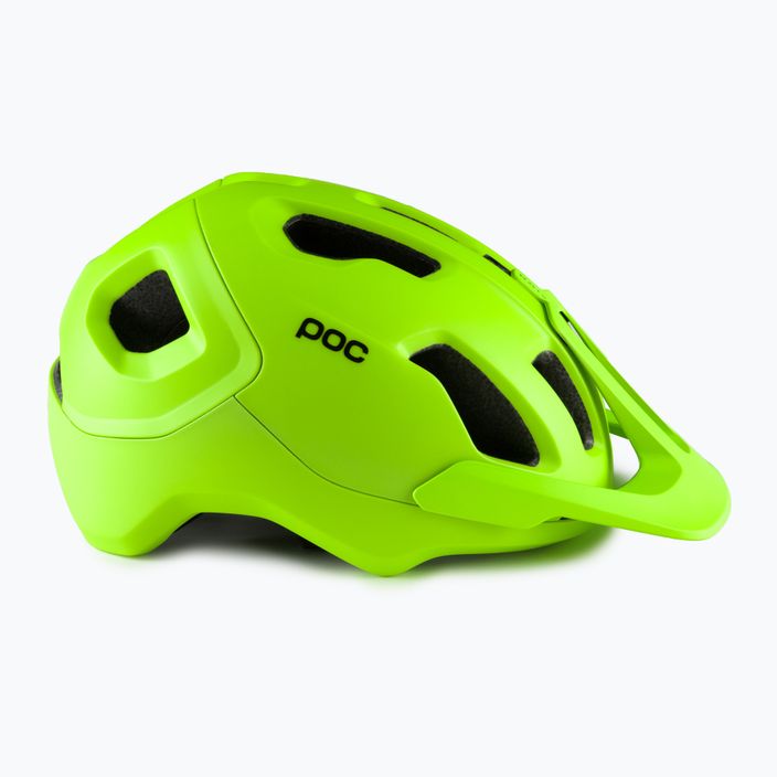 Cyklistická přilba POC Axion fluorescent yellow/green matt 3