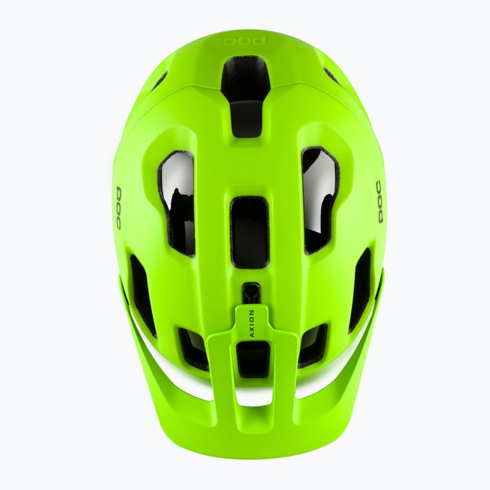 Cyklistická přilba POC Axion fluorescent yellow/green matt 6