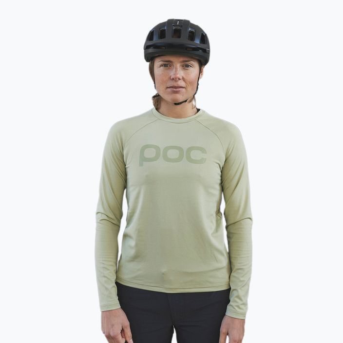 Dámské cyklistické oblečení s dlouhým rukávem POC Reform Enduro Jersey prehnite green