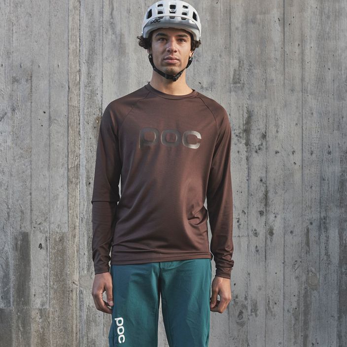 Pánské cyklistické oblečení s dlouhým rukávem POC Reform Enduro Jersey axinite brown 5