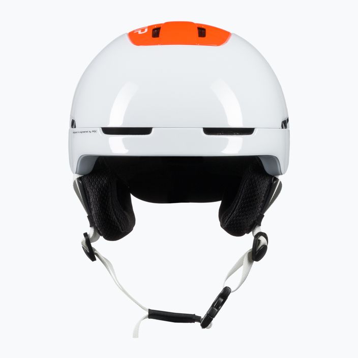 Lyžařská helma POC Obex BC MIPS hydrogen white/fluorescent orange avip 2