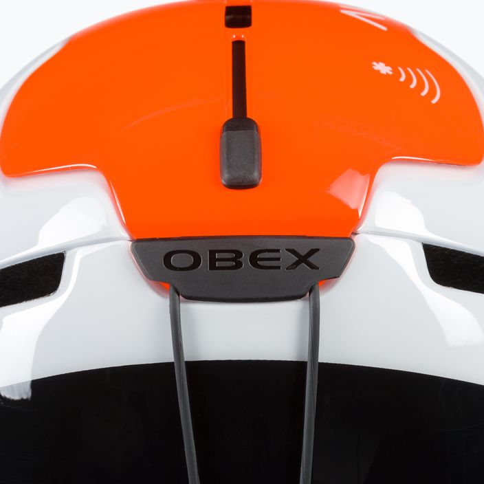 Lyžařská helma POC Obex BC MIPS hydrogen white/fluorescent orange avip 6