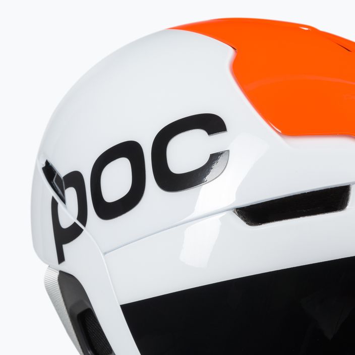 Lyžařská helma POC Obex BC MIPS hydrogen white/fluorescent orange avip 7