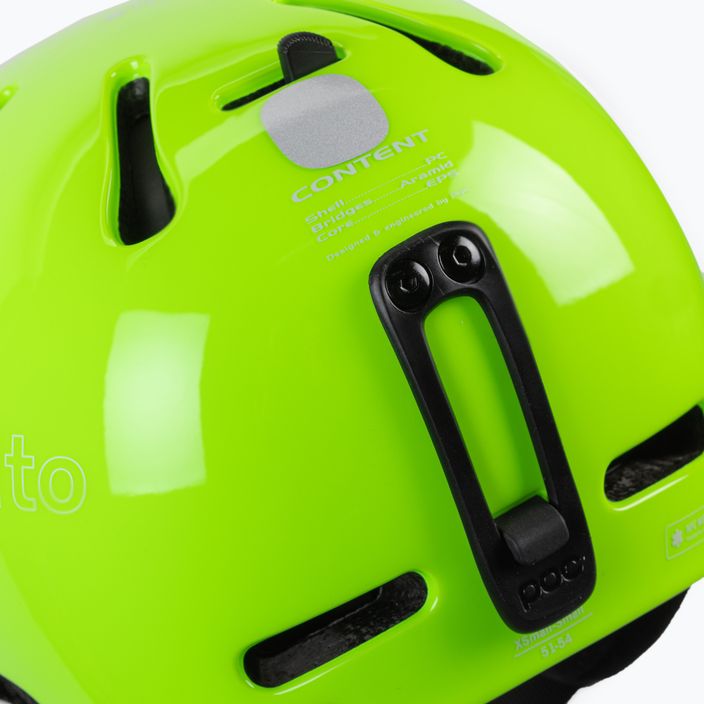 Dětské lyžařské helmy POC POCito Fornix MIPS fluorescent yellow/green 6