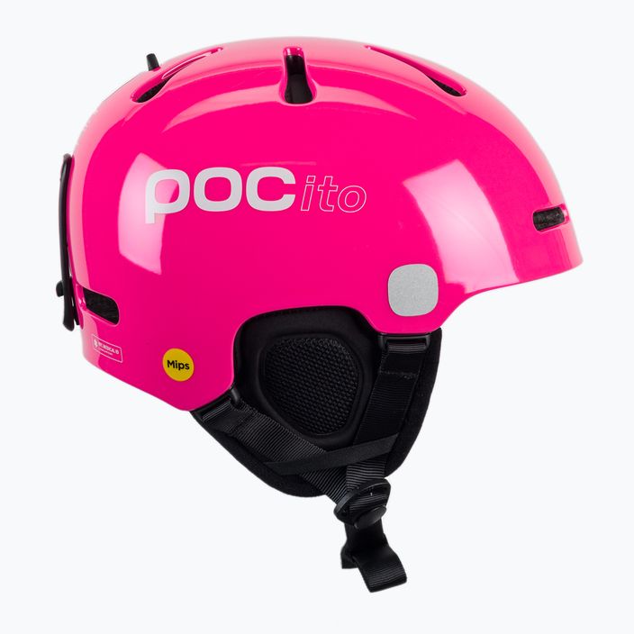 Dětské lyžařské helmy POC POCito Fornix MIPS fluorescent pink 4