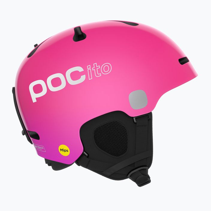 Dětské lyžařské helmy POC POCito Fornix MIPS fluorescent pink 11