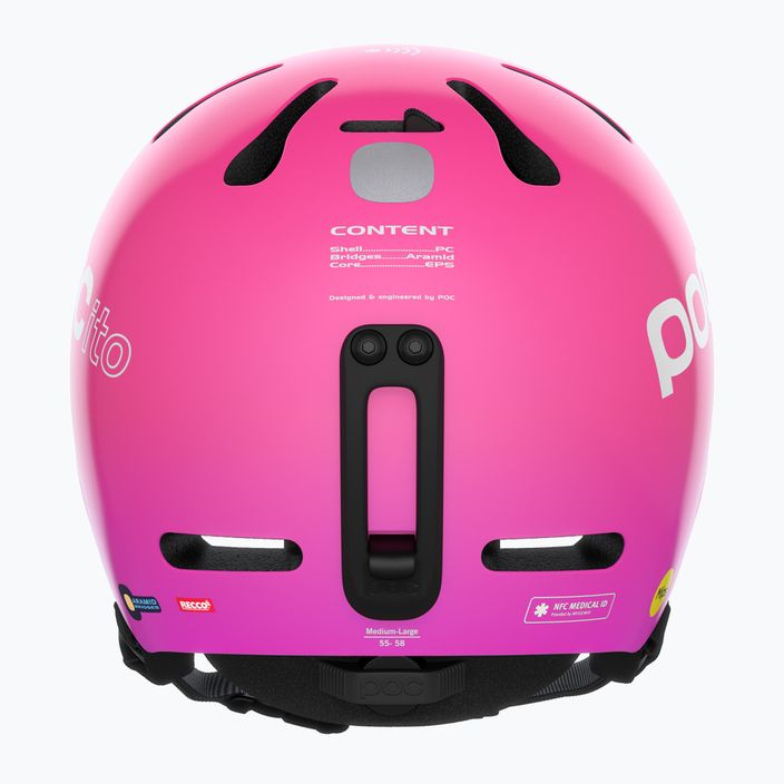 Dětské lyžařské helmy POC POCito Fornix MIPS fluorescent pink 12