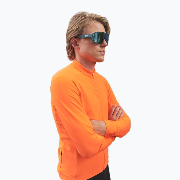 Pánské cyklistické oblečení s dlouhým rukávem POC Radiant Jersey zink orange